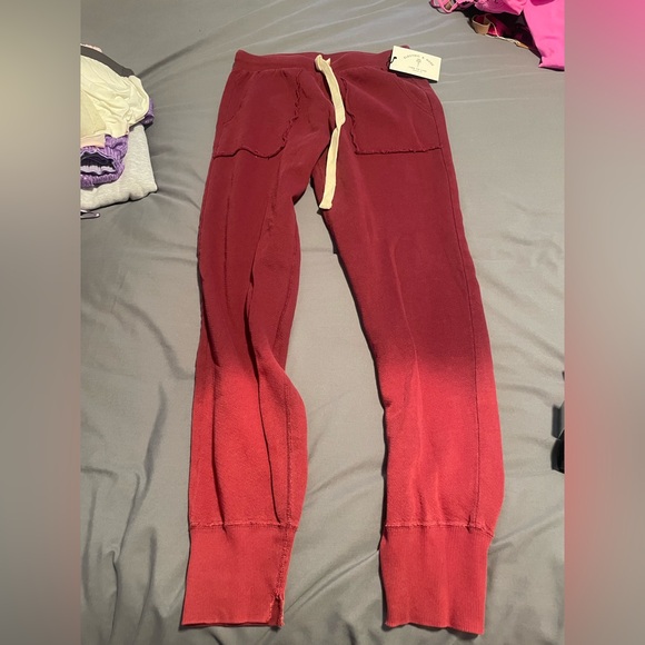 Electric & Rose Red Ombre Sweatpants - Picture 2 of 5
